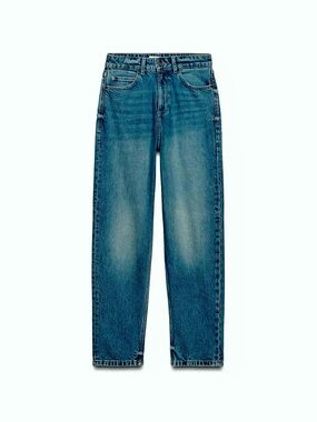 ZARA - Mom Fit Jeans with High Waist in Blue Wash